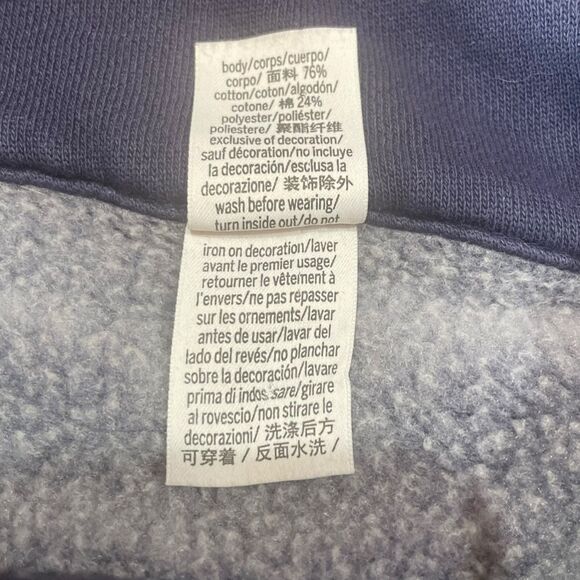 PINK Ivy Fleece Full Zip Sweatshirt Navy Blue Womens Large NWOT - Picture 13 of 15